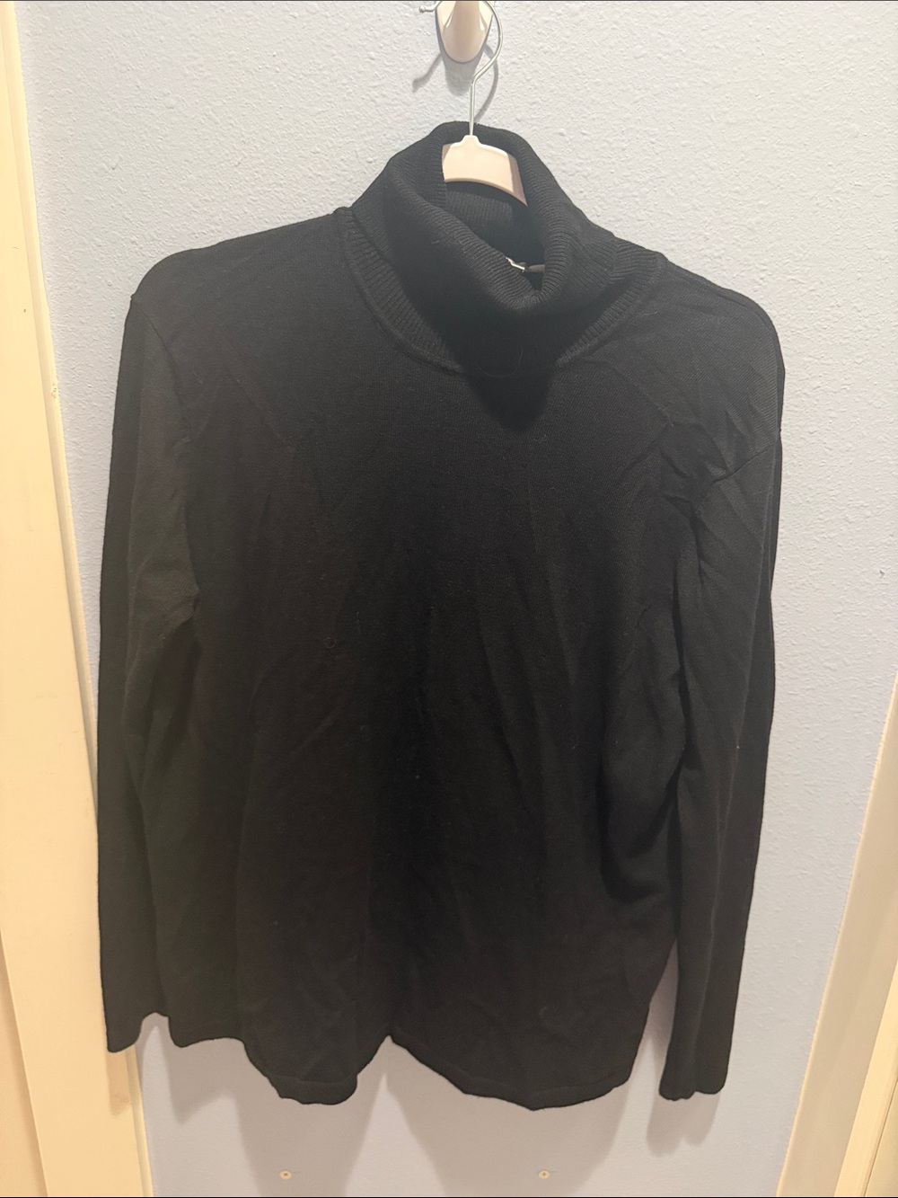 Larry Levine Black Men's Turtleneck Sweater